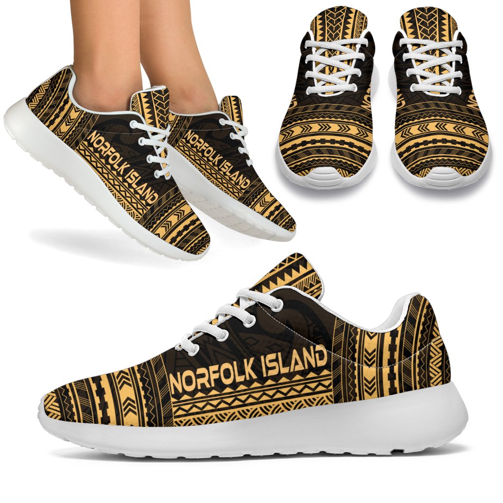 Norfolk Island Sporty Sneakers - Polynesian Chief Gold Version White - Polynesian Pride