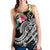 Kosrae Polynesian Women's Racerback Tank - Summer Plumeria (Black) - Polynesian Pride