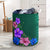 Hibiscus More Colorful Laundry Basket AH Laundry Basket - 1 One Size White - Polynesian Pride