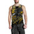 Samoa Polynesian Men's Tank Top - Eagle Tribal Pattern Yellow - Polynesian Pride