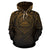 American Samoa All Over Hoodie Lift up Gold - Polynesian Pride