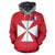 Wallis and Futuna All Over Zip up Hoodie Polynesian Over Hood - Polynesian Pride