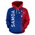 Samoa All Over Hoodie Polynesian Straight Version - Polynesian Pride