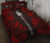 New Caledonia Quilt Bed Set - New Caledonia Coat Of Arms & Polynesian Red Tattoo Style - Polynesian Pride