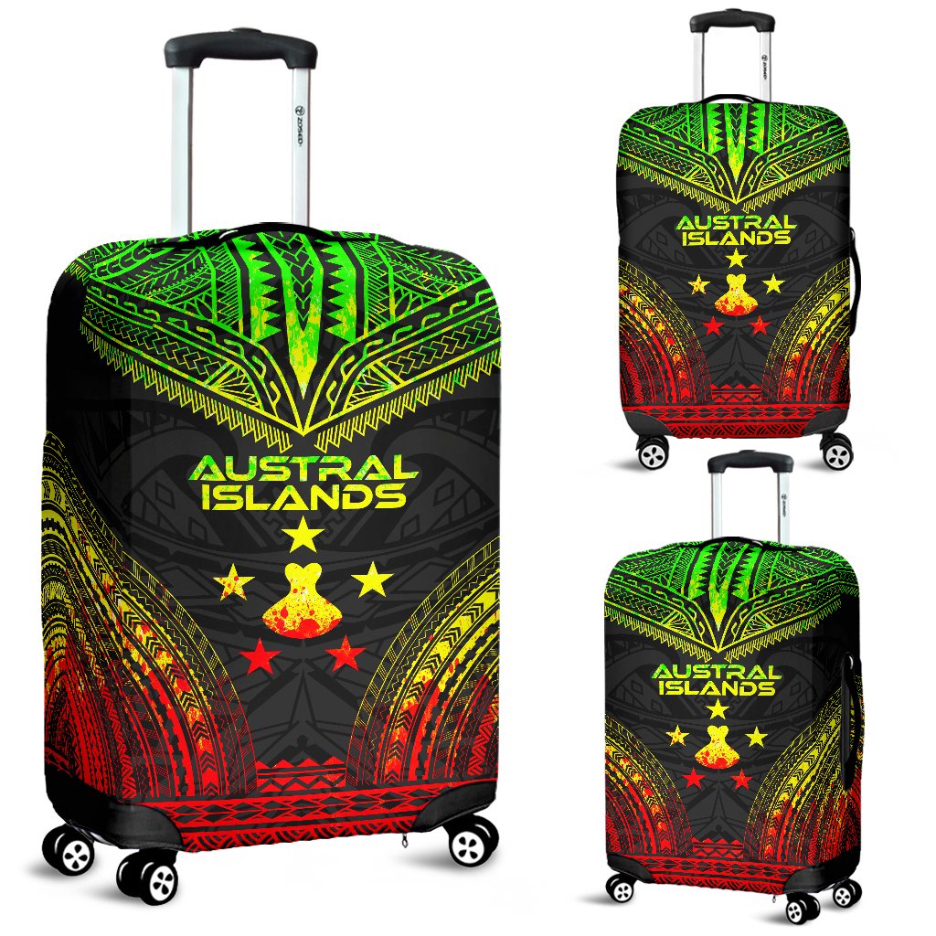 Austral Islands Polynesian Chief Luggage Cover - Reggae Version Reggae - Polynesian Pride