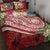 FSM Polynesian Quilt Bed Set - Summer Plumeria (Red) Red - Polynesian Pride