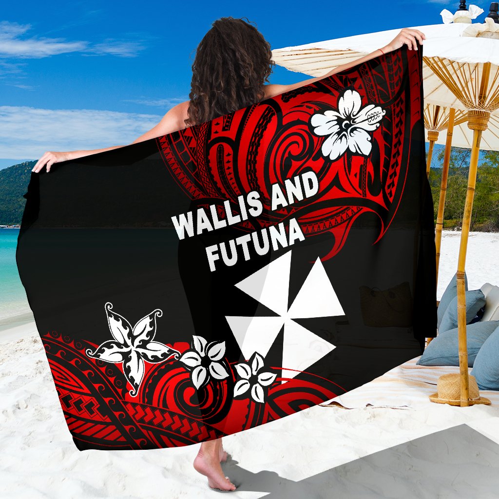 Wallis and Futuna Rugby Sarong Unique Vibes Sarong One Size Red - Polynesian Pride