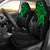 Pohnpei Car Seat Covers - Pohnpei Flag Green Turtle Universal Fit GREEN - Polynesian Pride