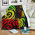 Yap Micronesian Premium Blanket - Reggae Tentacle Turtle White - Polynesian Pride