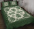 Hawaiian Quilt Bed Set Coconut Tree Pattern - Green - Polynesian Pride