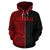 Hawaii Kanaka Polynesian Zip up Hoodie The Half Red - Polynesian Pride