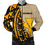 Hawaii Men's Bomber Jacket - Polynesian Wild Style Gold - Polynesian Pride