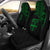 Fiji Tapa Car Seat Covers - Fiji Flag Polynesian Green Curve Universal Fit Green - Polynesian Pride