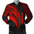 Tahiti Personalised Men's Bomber Jacket - Polynesian Tahiti Seal Red - Polynesian Pride