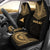 Tokelau Car Seat Cover - Tokelau Flag Polynesian Chief Tattoo Gold Version Universal Fit Gold - Polynesian Pride