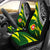 American Samoa Polynesian Car Seat Covers - Manu'a Floral Pattern Universal Fit GREEN - Polynesian Pride