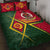 Vanuatu Quilt Bed Set - Vanuatu Legend Red - Polynesian Pride