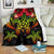 Hawaii Turtle Tropical Polynesian Premium Blanket - Iris Style - AH White - Polynesian Pride