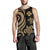 Wallis and Futuna Men's Tank Top - Gold Tentacle Turtle - Polynesian Pride