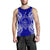 Palau Polynesian Men Tank Top Map Blue Blue - Polynesian Pride