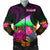 Tokelau Personalised Men's Bomber Jacket - Summer Hibiscus Reggae - Polynesian Pride