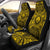 Federated States of Micronesia Car Seat Cover - Federated States of Micronesia Coat Of Arms Polynesian Gold Black Universal Fit Gold - Polynesian Pride