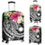 Marshall Islands Polynesian Luggage Covers - Summer Plumeria (Black) - Polynesian Pride