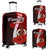 Vanuatu Polynesian Luggage Covers - Coat Of Arm With Hibiscus Red - Polynesian Pride