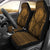 Palau Car Seat Cover - Palau Seal Polynesian Tattoo Gold Universal Fit Gold - Polynesian Pride