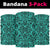 Polynesian Kakau Turtle Turquoise Bandana 3 - Pack - Polynesian Pride