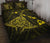 Hawaii Manta Ray Map Polynesian Yellow Quilt Bed Set - Polynesian Pride