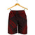 Norfolk Island Men's Shorts - Polynesian Chief Red Version - Polynesian Pride