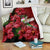 Hawaii Red Hibiscus Humming Bird Premium Blanket - Polynesian Pride