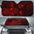 Tonga Auto Sun Shades Turtle Hibiscus Red Auto Sun Shade Universal Fit Red - Polynesian Pride