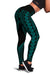 Hawaii Polyneisan Teal Color Special Tribal Women's Leggings White - Polynesian Pride