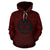 Fiji ll Over Hoodie Fiji Coat of rms Polynesian Red Black Unisex Red - Polynesian Pride