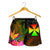 Wallis and Futuna Polynesian Women's Shorts - Hibiscus and Banana Leaves - Polynesian Pride