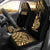 New Caledoni Car Seat Covers - New Caledoni Coat Of Arms Polynesian Tattoo Fog Gold Universal Fit Gold - Polynesian Pride