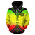 Hawaii Kanaka Maoli All Over Custom Hoodie Reggae Color Impact Style - Polynesian Pride