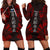 Samoa Hoodie Dress - Polynesian Tattoo Red Red - Polynesian Pride