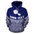 Tahiti Polynesian Custom Hoodie Blue Pride Map nd Seal - Polynesian Pride