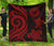 American Samoa Premium Quilt - Red Tentacle Turtle Red - Polynesian Pride