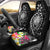 Hawaii Polynesian Car Seat Covers - Turtle Plumeria (Black) Universal Fit Black - Polynesian Pride