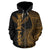 Hawaii Polynesian Custom Zip up Hoodie Coconut Gold - Polynesian Pride