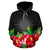 Marshall Islands Polynesian Hoodie Black Hibiscus - Polynesian Pride