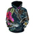 Hawaii Map Turtle Swimming Hibiscus Plumeria Moana Hoodie - Polynesian Pride