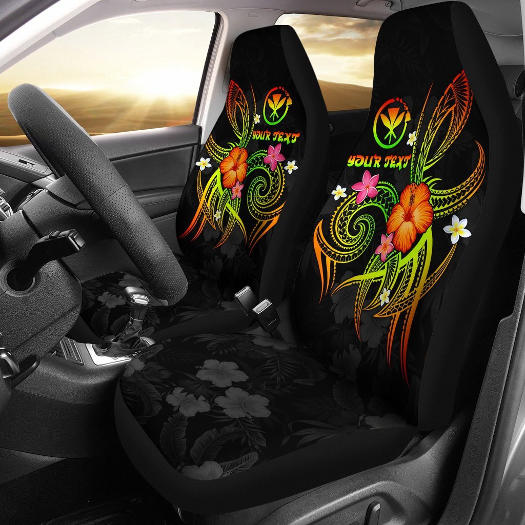 Polynesian Hawaii Personalised Car Seat Covers - Legend of Kanaka Maoli (Reggae) Universal Fit Reggae - Polynesian Pride