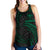 Hawaii Polynesian Women's Racerback Tank - Green Tribal Wave - Polynesian Pride