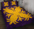 Hawaiian Quilt Bed Set Royal Pattern - Purple And Gold - A2 Style Art - Polynesian Pride