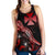 Wallis And Futuna Polynesian Women Tank Top - Turtle With Blooming Hibiscus Red - Polynesian Pride